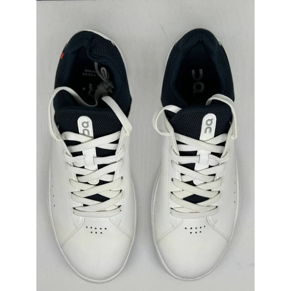 On Running The Roger Advantage Mens 9.5 White Midnight Sneakers 3MD10640148
